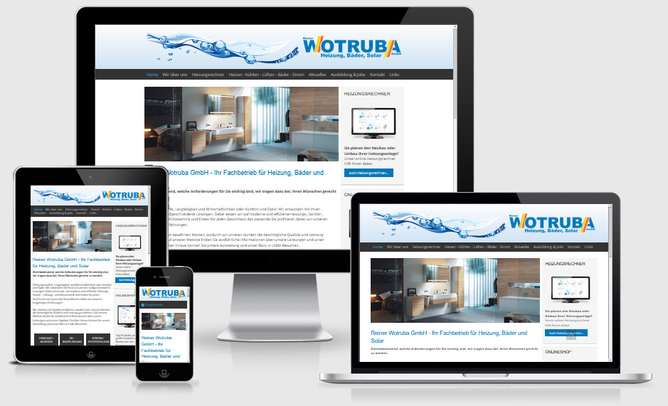 Screenshot Wotruba GmbH